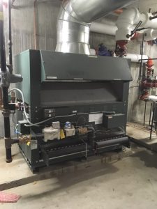 commercial hydronic heating boiler