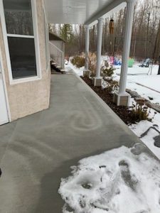 hydronic snow melt side walk pathway