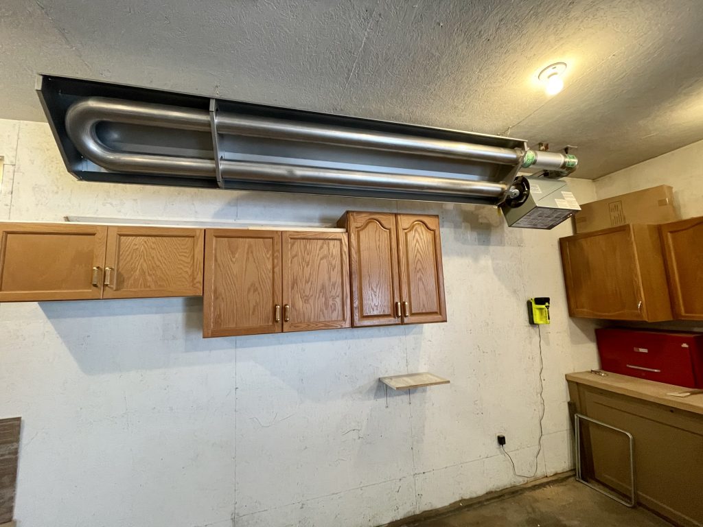 Garage infrared heaters ยป RBA Mechanical Inc. Garage heater