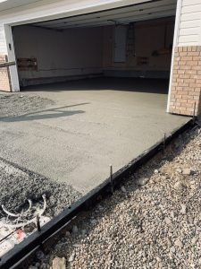 tubing imbedded in concrete