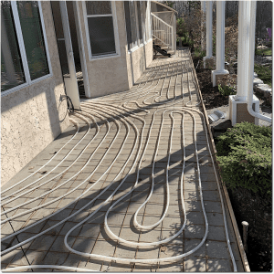 SNow Melt on Sidewalks