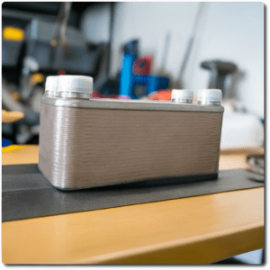 hydronic heat exchanger for water heaters