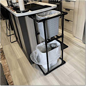 pipe art bin organizer
