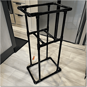 pipe art bin organizer