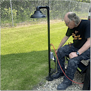pipe art - outdoor floor lamp